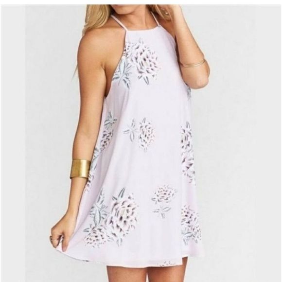 Show Me Your MuMu Dresses & Skirts - Show Me Your Mumu Dresses Floral Gomez Mini Dress Size L Purple Lilac